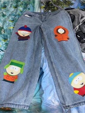 Hot Topic South Park High-Rise, Wide-Leg Jeans